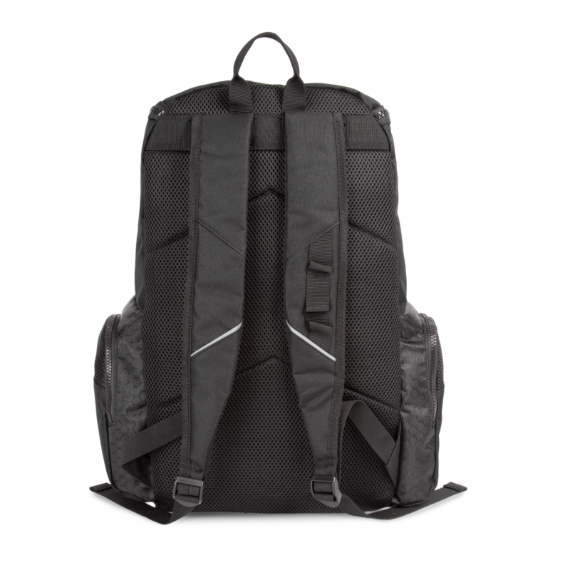 Black BACK Sac à dos de sport recyclé avec porte-objets