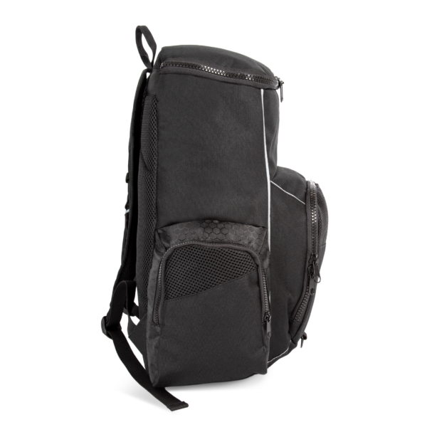 Black SIDE Sac à dos de sport recyclé avec porte-objets