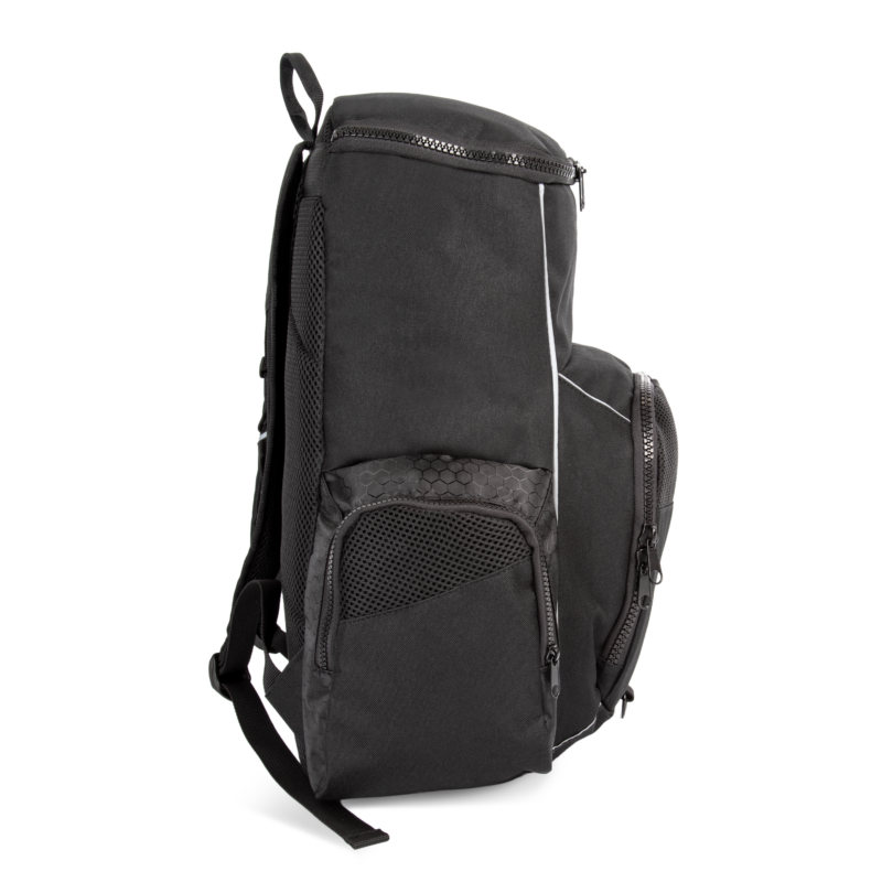 Black SIDE Sac à dos de sport recyclé avec porte-objets
