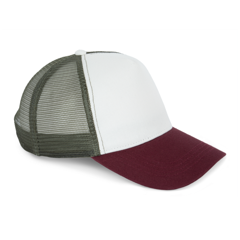 Casquette trucker écoresponsable 5 panneaux unisexe
