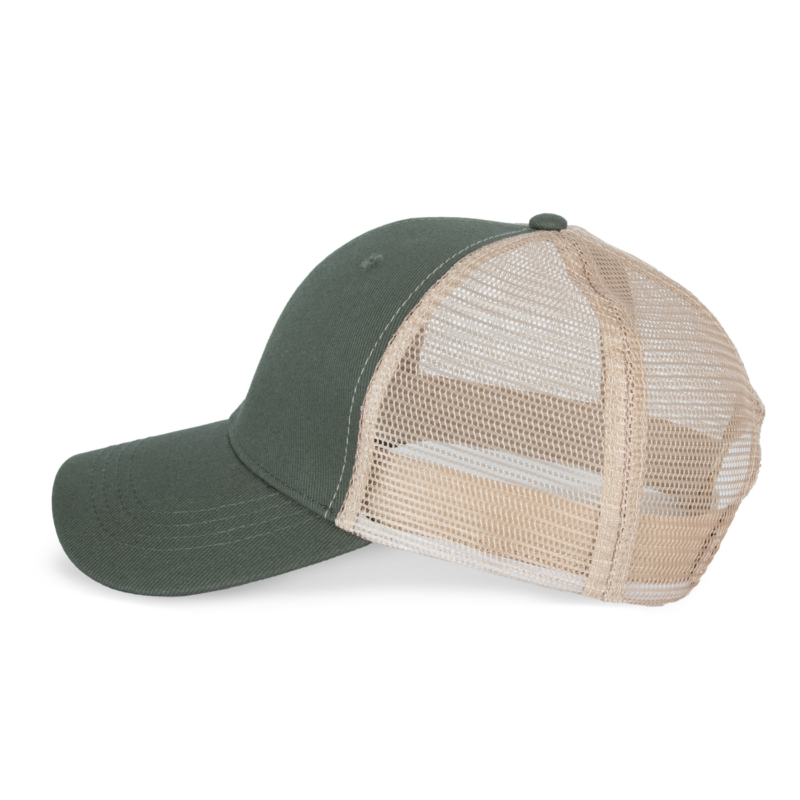 Casquette trucker écoresponsable 6 panneaux unisexe
