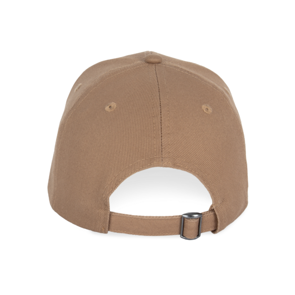 Dark camel BACK Casquette écoresponsable 6 panneaux unisexe