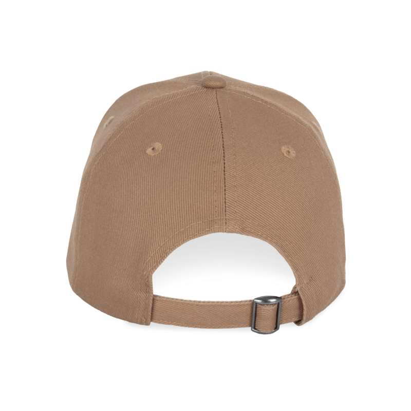 Dark camel BACK Casquette écoresponsable 6 panneaux unisexe