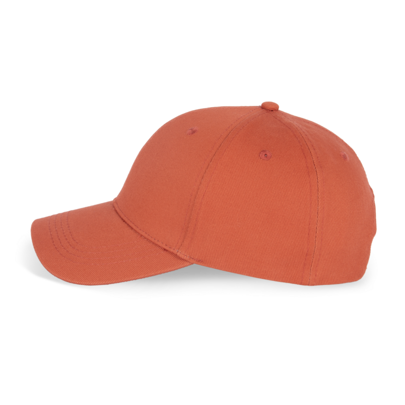 Burnt Brick SIDE Casquette écoresponsable 6 panneaux unisexe
