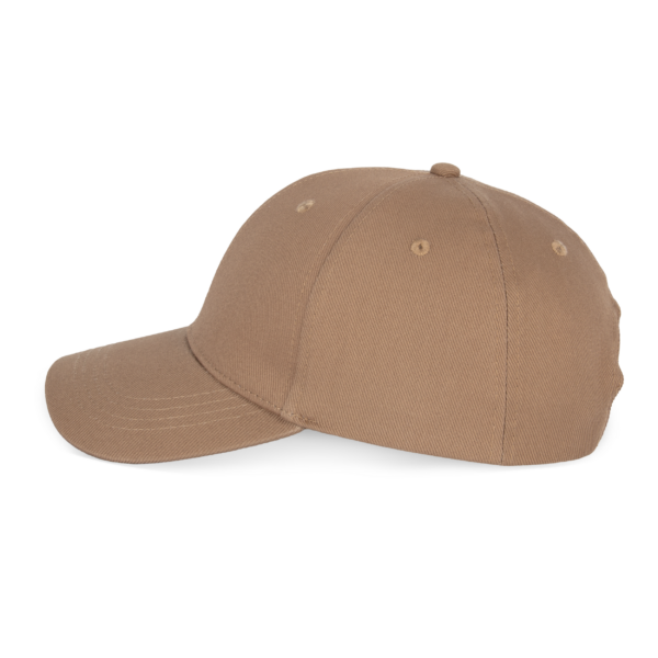 Dark camel SIDE Casquette écoresponsable 6 panneaux unisexe
