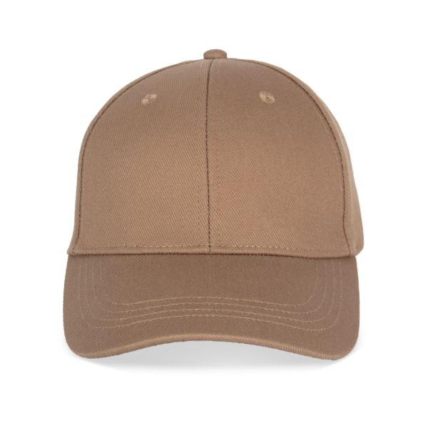 Dark camel FACE Casquette écoresponsable 6 panneaux unisexe