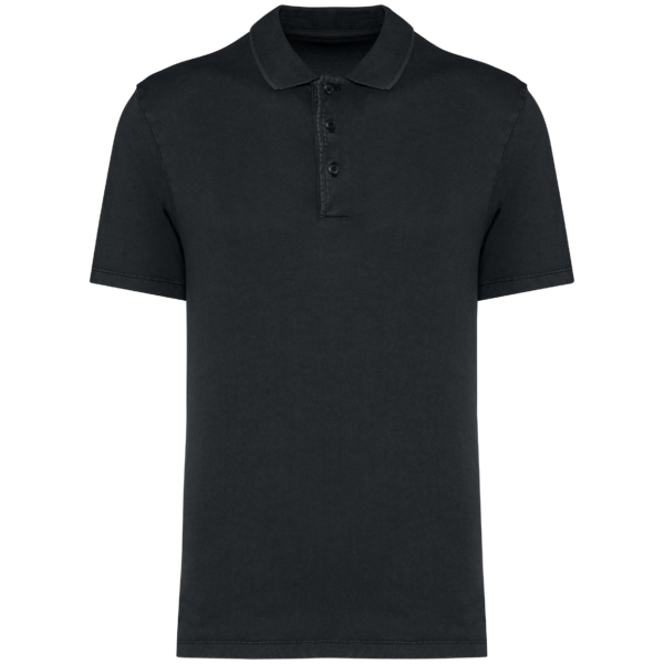 Polo écoresponsable délavé en jersey homme