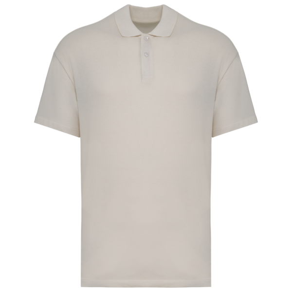 Polo écoresponsable maille piquée à épaules tombantes homme