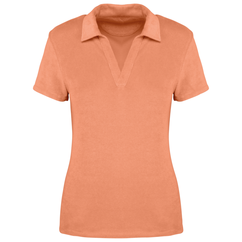 Polo écoresponsable en éponge femme