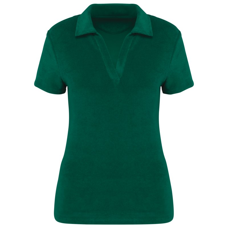 Polo écoresponsable en éponge femme