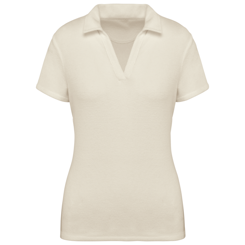 Polo écoresponsable en éponge femme