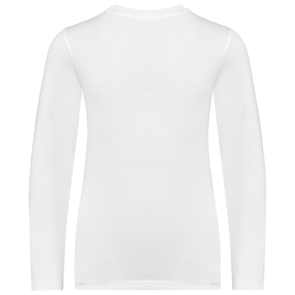 White BACK T-shirt écoresponsable manches longues enfant