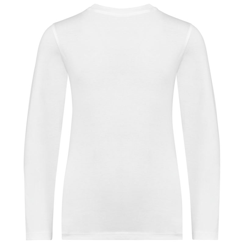 White BACK T-shirt écoresponsable manches longues enfant