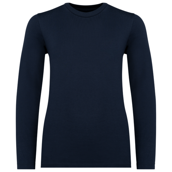 Navy Blue FACE T-shirt écoresponsable manches longues enfant