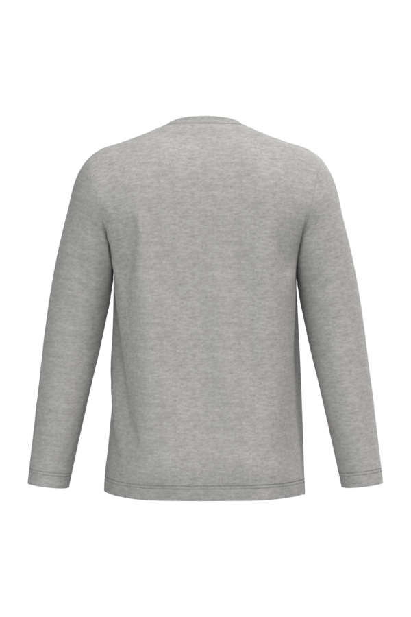 Moon Grey Heather BACK T-shirt écoresponsable manches longues unisexe