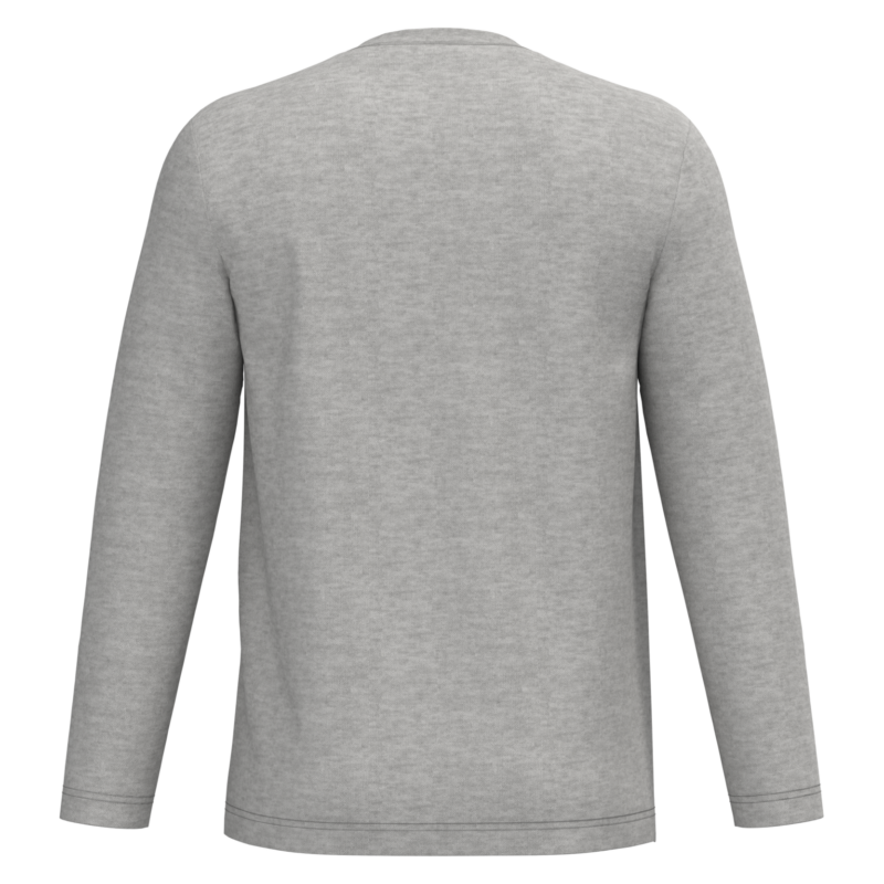 Moon Grey Heather BACK T-shirt écoresponsable manches longues unisexe