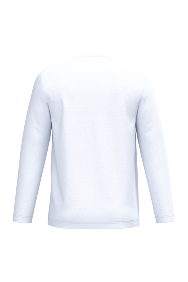 White BACK T-shirt écoresponsable manches longues unisexe
