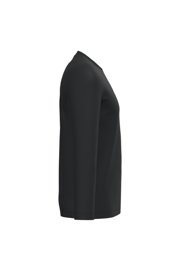 Black SIDE T-shirt écoresponsable manches longues unisexe