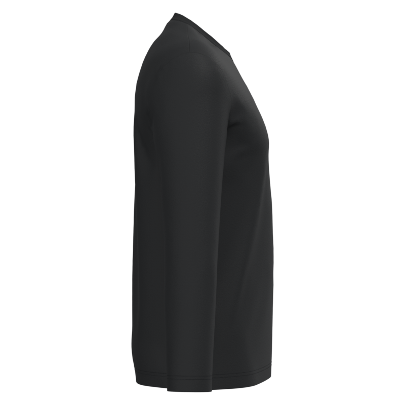 Black SIDE T-shirt écoresponsable manches longues unisexe