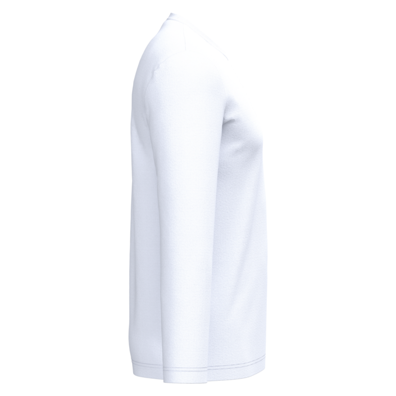 White SIDE T-shirt écoresponsable manches longues unisexe