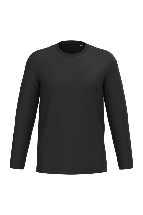 Black FACE T-shirt écoresponsable manches longues unisexe