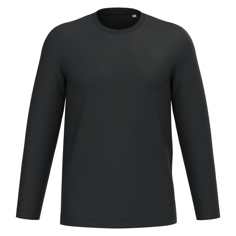 Black FACE T-shirt écoresponsable manches longues unisexe