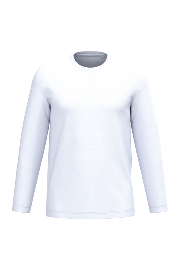 White FACE T-shirt écoresponsable manches longues unisexe