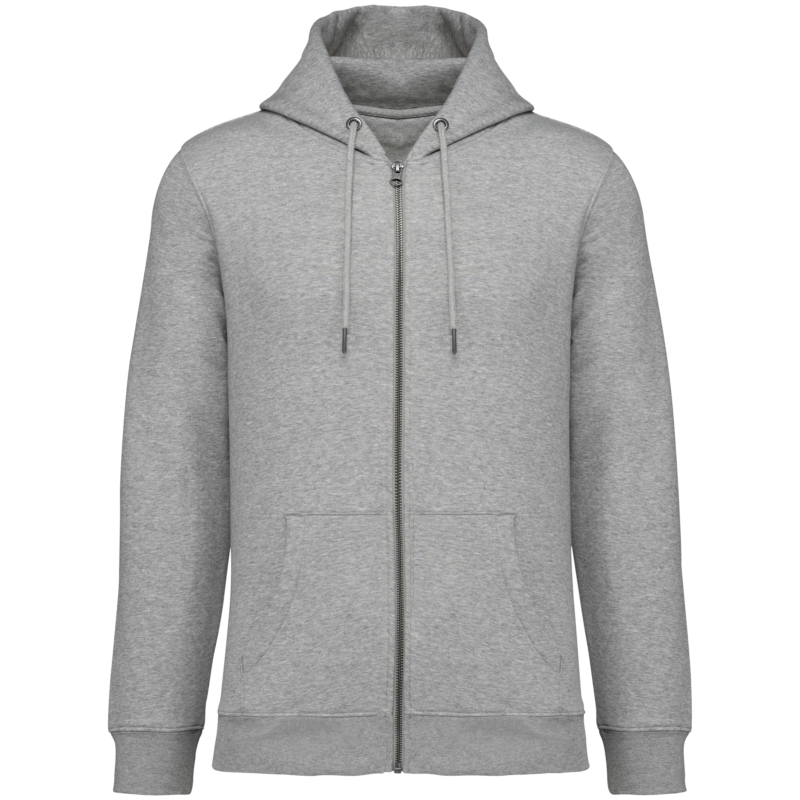 Sweat-shirt écoresponsable zippé à capuche unisexe