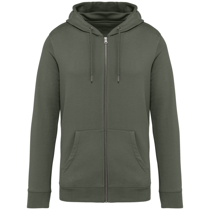 Sweat-shirt écoresponsable zippé à capuche unisexe