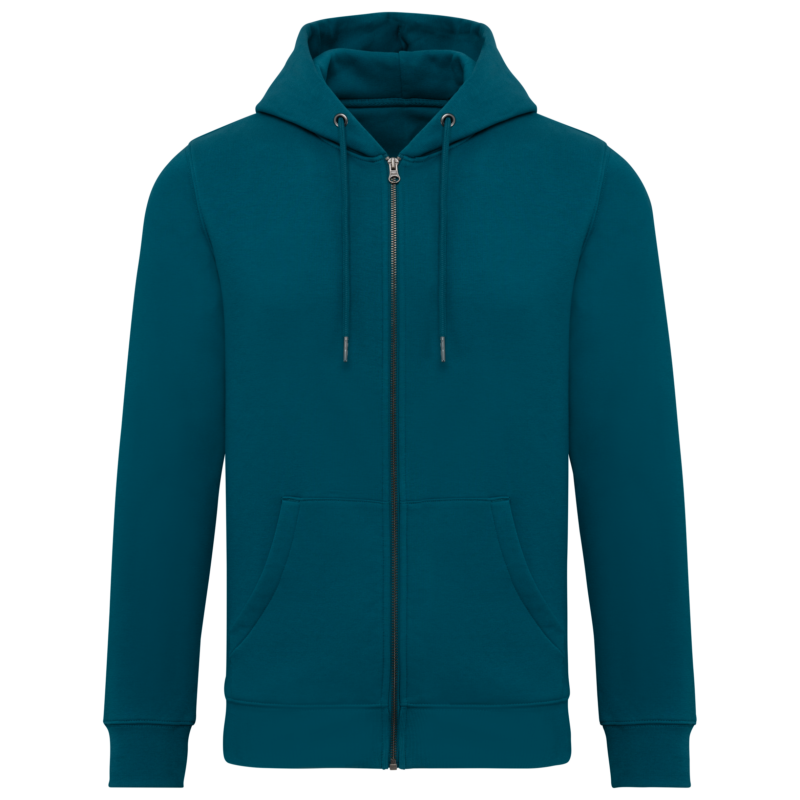 Sweat-shirt écoresponsable zippé à capuche unisexe