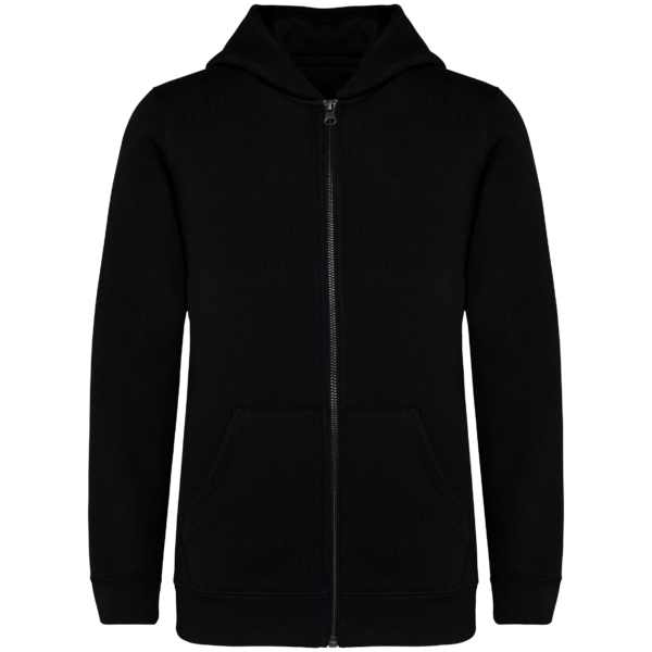 Sweat-shirt écoresponsable zippé à capuche enfant