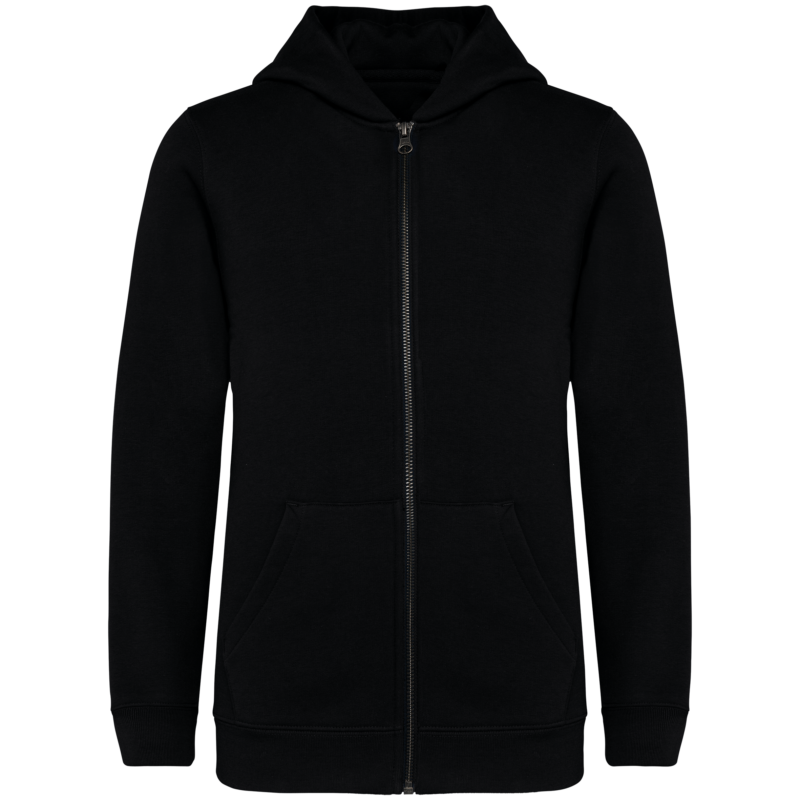 Sweat-shirt écoresponsable zippé à capuche enfant