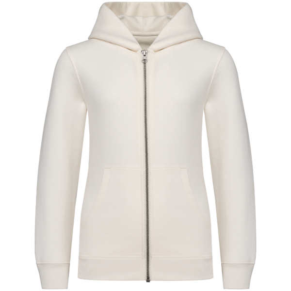 Sweat-shirt écoresponsable zippé à capuche enfant