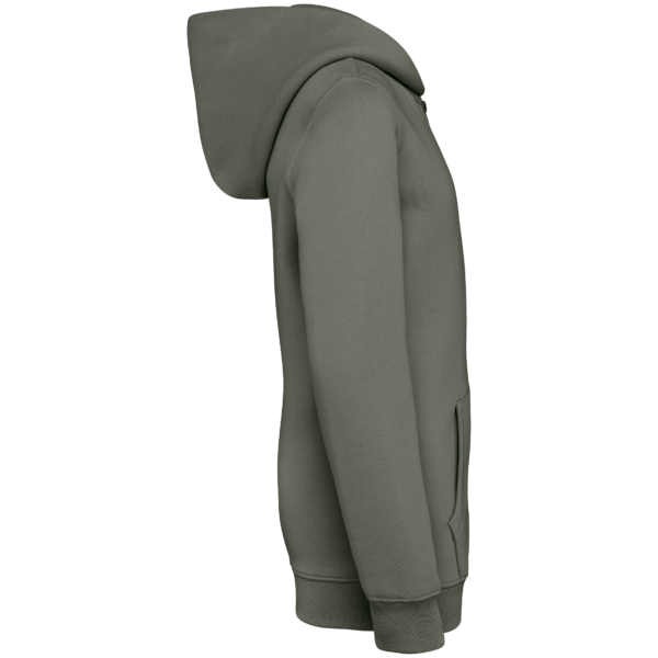 Sweat-shirt écoresponsable zippé à capuche enfant