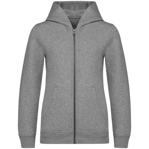 Sweat-shirt écoresponsable zippé à capuche enfant
