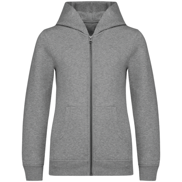 Sweat-shirt écoresponsable zippé à capuche enfant