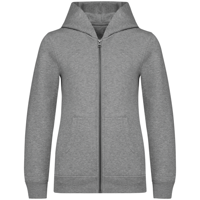 Sweat-shirt écoresponsable zippé à capuche enfant