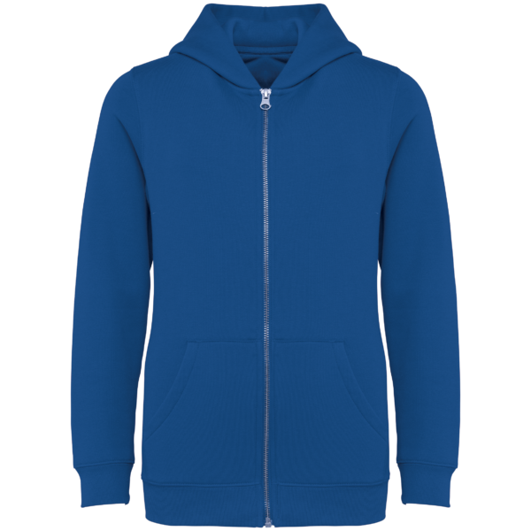 Sweat-shirt écoresponsable zippé à capuche enfant