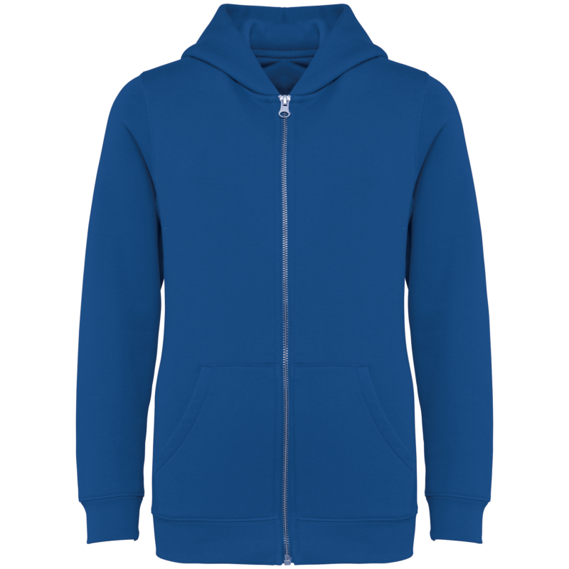 Sweat-shirt écoresponsable zippé à capuche enfant