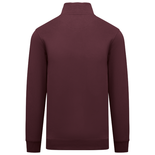 Sweat-shirt écoresponsable à col montant zippé homme