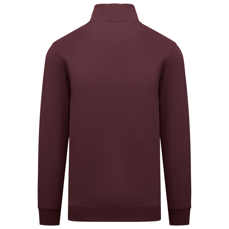 Sweat-shirt écoresponsable à col montant zippé homme