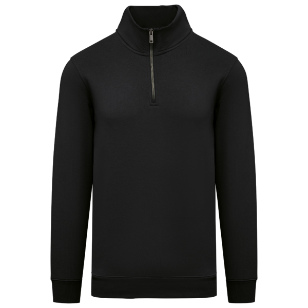 Sweat-shirt écoresponsable à col montant zippé homme