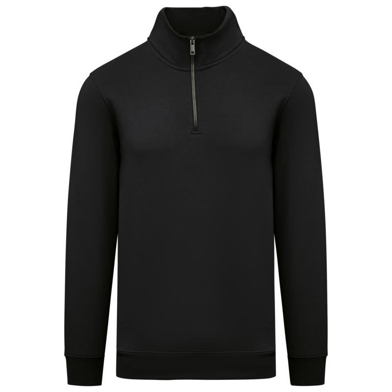 Sweat-shirt écoresponsable à col montant zippé homme