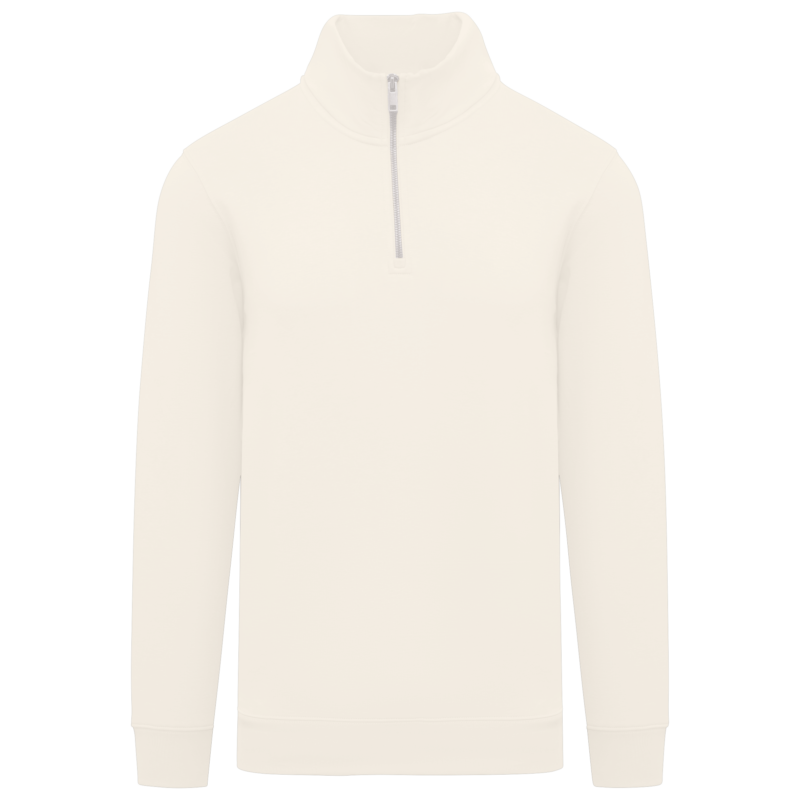 Sweat-shirt écoresponsable à col montant zippé homme