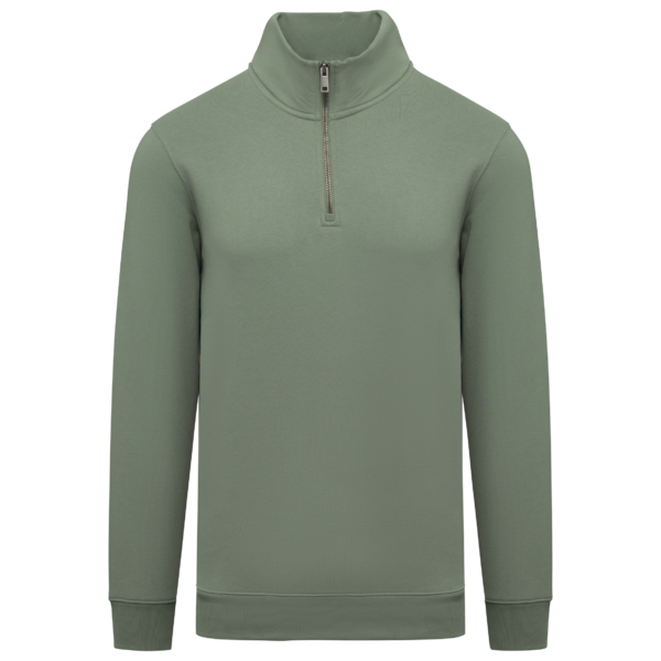 Sweat-shirt écoresponsable à col montant zippé homme