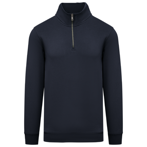 Sweat-shirt écoresponsable à col montant zippé homme