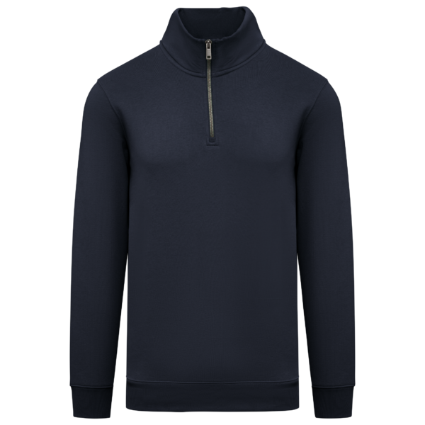 Sweat-shirt écoresponsable à col montant zippé homme