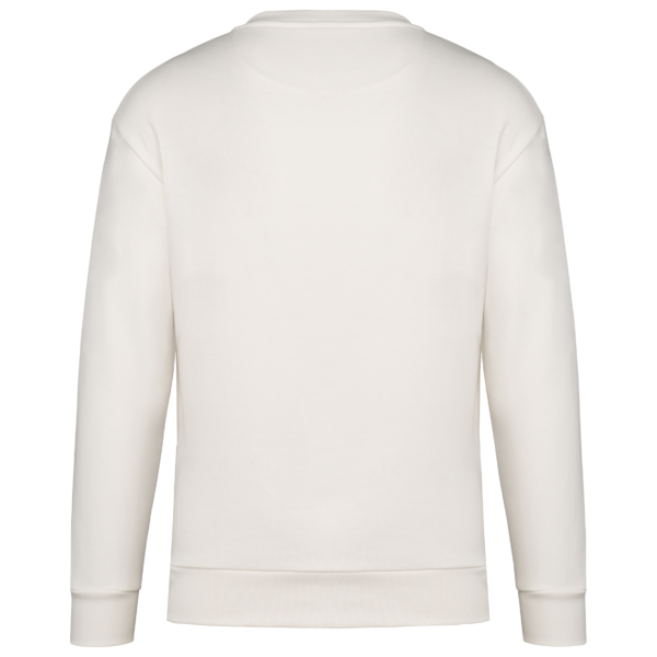 Sweat-shirt écoresponsable à col rond à épaules tombantes molleton gratté unisexe