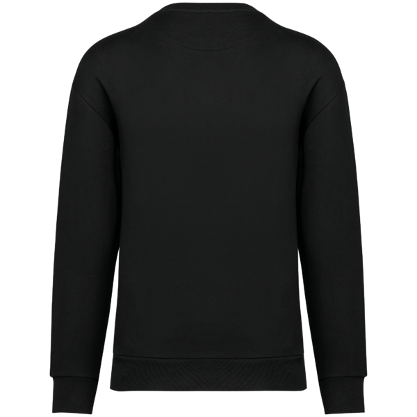 Sweat-shirt écoresponsable à col rond à épaules tombantes molleton gratté unisexe