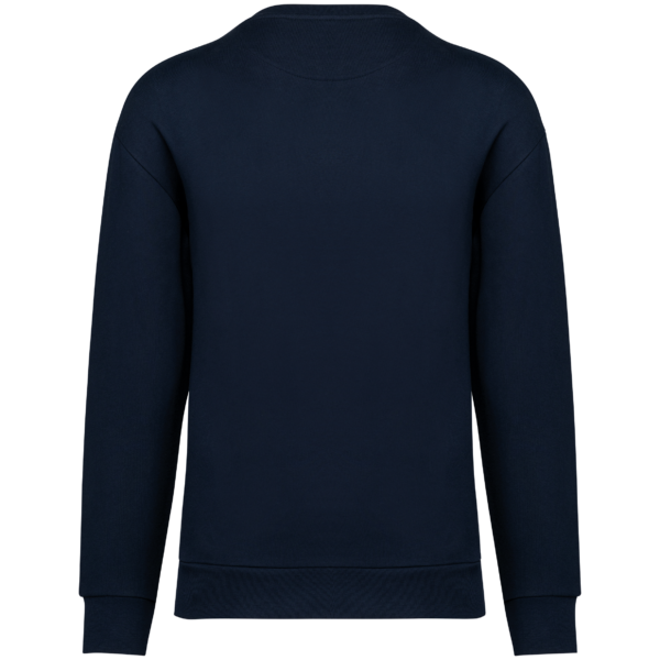 Sweat-shirt écoresponsable à col rond à épaules tombantes molleton gratté unisexe